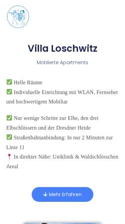 Vorschau der mobilen Webseite villa-loschwitz.de, Villa von Hausen (Loschwitz)