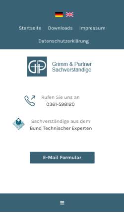 Vorschau der mobilen Webseite www.taxe.de, Grimm, Peter