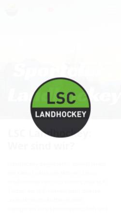 Vorschau der mobilen Webseite www.luzerner-sc.ch, Luzerner Sportclub Hockey-Sektion