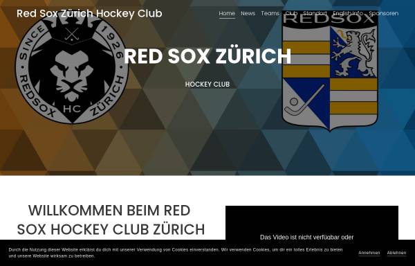 Vorschau von www.redsox.ch, Red Sox Hockey Club Zürich