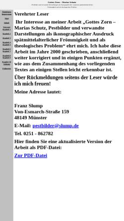 Vorschau der mobilen Webseite www.slump.de, Pestbilder und verwandte Darstellungen