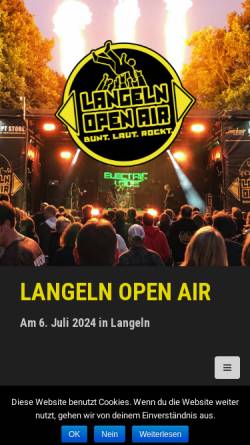 Vorschau der mobilen Webseite www.langelnopenair.de, Langeln Open Air