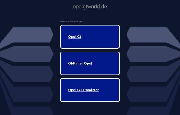 Vorschau von www.opelgtworld.de, Opel GT World