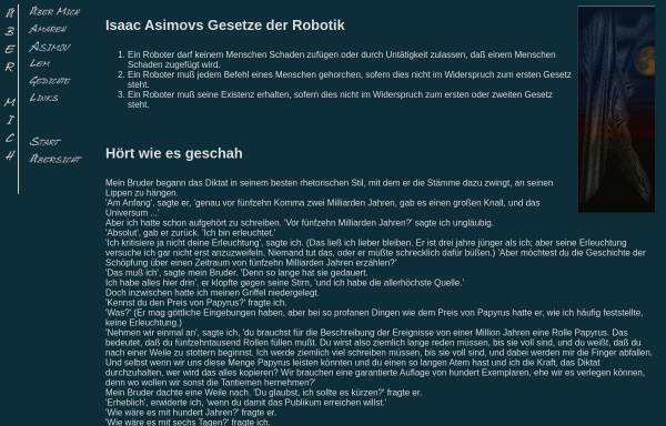 Vorschau von www.positroenchen.de, Gesetze der Robotik - Hört wie es geschah