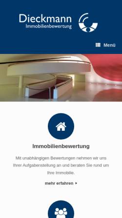 Vorschau der mobilen Webseite id-immotax.de, Isabelle Dieckmann Sachverständigenbüro