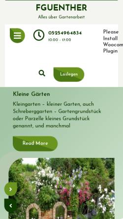 Vorschau der mobilen Webseite www.fguenther.de, Friedhelm Guenthers Kakteenseiten.