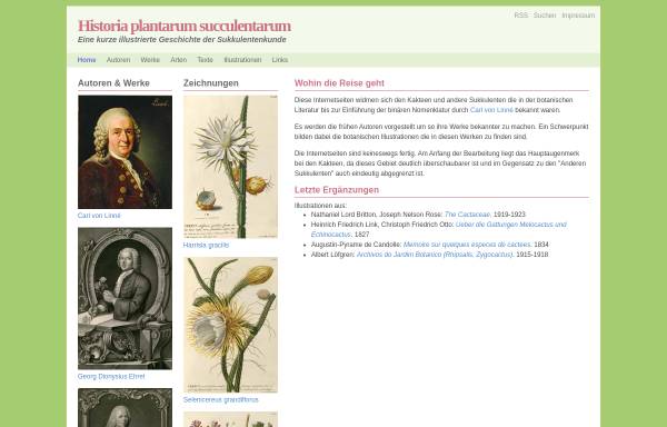 Vorschau von historia.succulentophila.de, Historia plantarum succulentarum