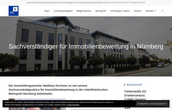 Vorschau von www.immobilienbewertung-nuernberg.de, Kirchner, Matthias