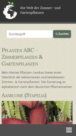 Vorschau der mobilen Webseite www.diegruenewelt.de, Die grüne Welt