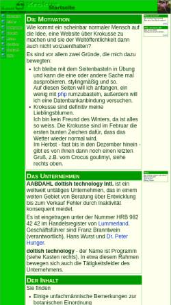Vorschau der mobilen Webseite www.aabdahl.de, Krokus
