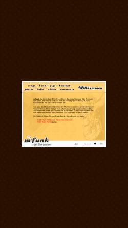 Vorschau der mobilen Webseite www.mfunk.com, m:funk