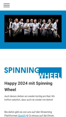 Vorschau der mobilen Webseite www.spinningwheel.ch, Spinning Wheel