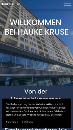 Vorschau der mobilen Webseite www.h-kruse.de, Kruse, Hauke