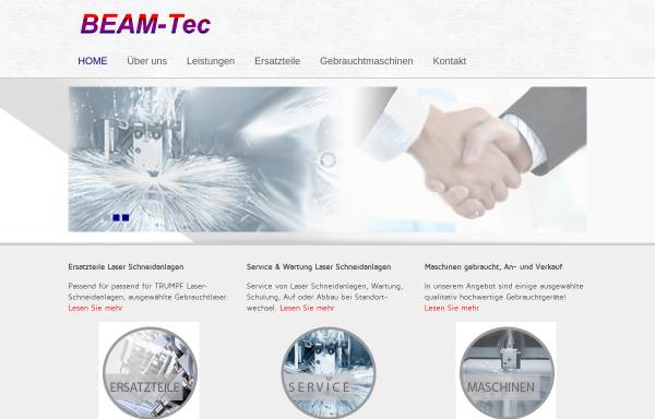 Vorschau von www.beam-tec.com, BEAM-Tec GmbH