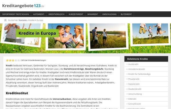 Vorschau von www.europa-web.de, Europa-Informationen