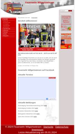 Vorschau der mobilen Webseite www.feuerwehr-wilgartswiesen.de, Freiwillige Feuerwehr Wilgartswiesen