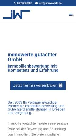 Vorschau der mobilen Webseite www.immowerte.de, Richter, Torsten