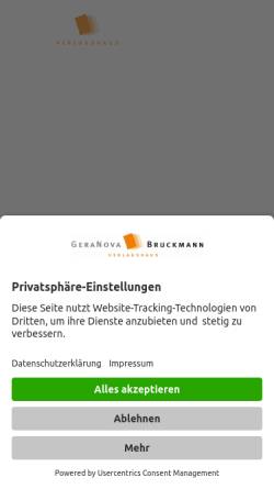 Vorschau der mobilen Webseite verlagshaus.de, GeraNova Bruckmann Verlagshaus GmbH