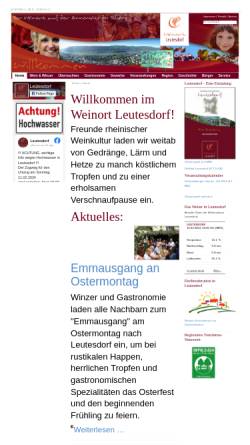 Vorschau der mobilen Webseite www.leutesdorf-rhein.de, Weinort Leutesdorf