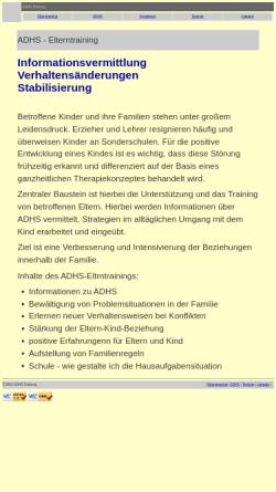 Vorschau der mobilen Webseite www.adhs-freiburg.de, ADHS Elterntraining