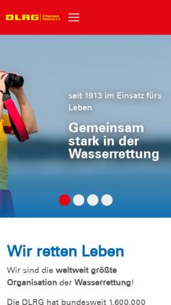 Vorschau der mobilen Webseite freiburg.dlrg.de, DLRG Ortsgruppe Freiburg e.V.