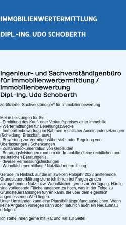 Vorschau der mobilen Webseite www.geodatenboerse.de, Schoberth, Udo Dipl.-Ing.