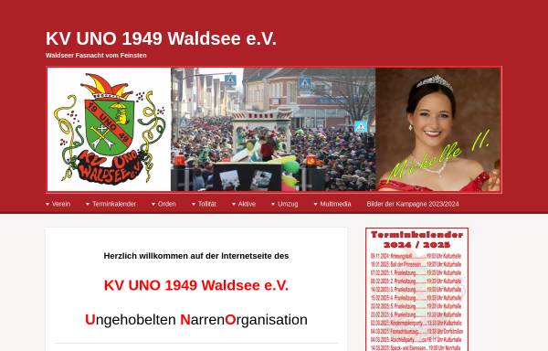 Vorschau von www.kv-uno-waldsee.de, Karnevalverein UNO Waldsee