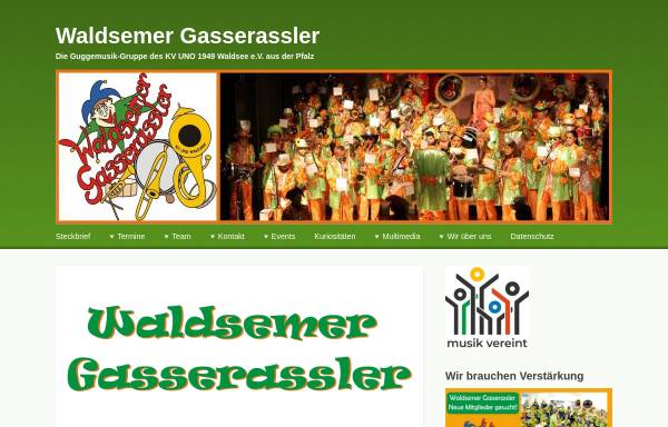 Vorschau von www.waldsemer-gasserassler.de, Waldsemer Gasserassler