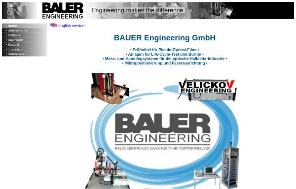 Vorschau von www.bauer-eng.de, Bauer Engineering GmbH