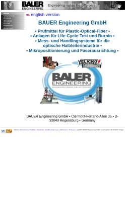 Vorschau der mobilen Webseite www.bauer-eng.de, Bauer Engineering GmbH