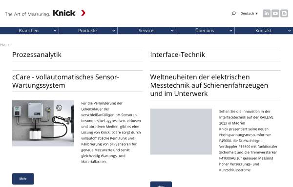 Knick Elektronische Meßgeräte GmbH & Co.