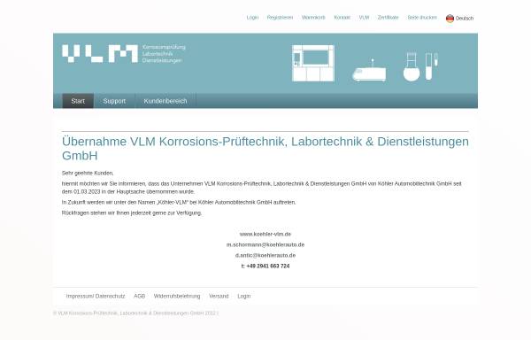 VLM Korrosions-Prüftechnik, Labortechnik & Dienstleistungen GmbH