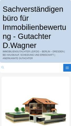 Vorschau der mobilen Webseite www.gutachter-wagner.de, Wagner, Manfred