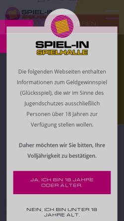 Vorschau der mobilen Webseite spiel-in.de, Spielen in Bochum