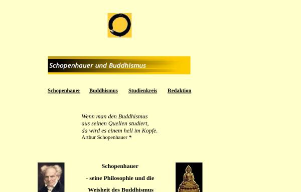 Vorschau von www.schopenhauer-buddhismus.de, Schopenhauer und Buddhismus