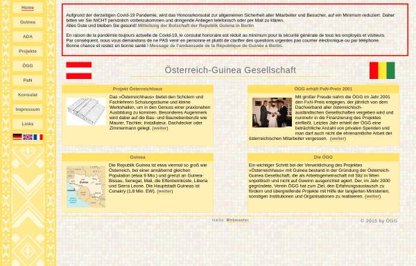Vorschau von www.konsulatguinea.at, Österreich-Guinea Gesellschaft