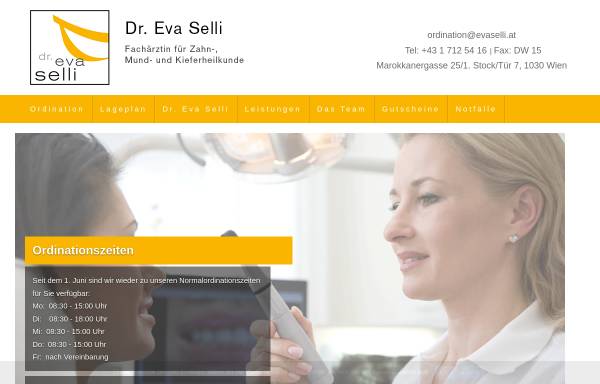 Vorschau von www.evaselli.at, Dr. Eva Sell