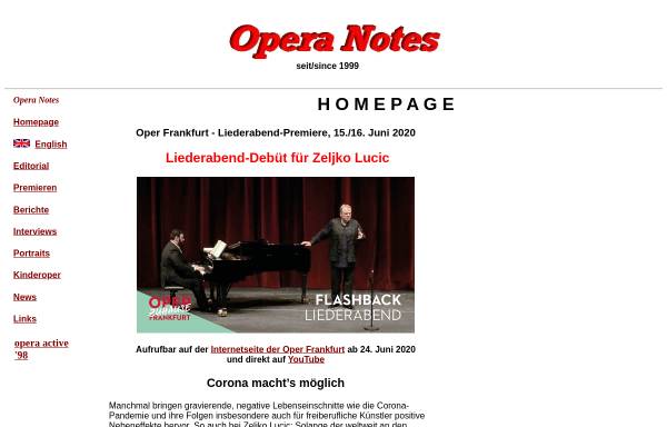 Opera Notes