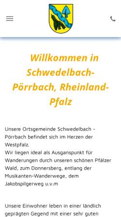 Vorschau der mobilen Webseite schwedelbach.de, Gemeinde Schwedelbach