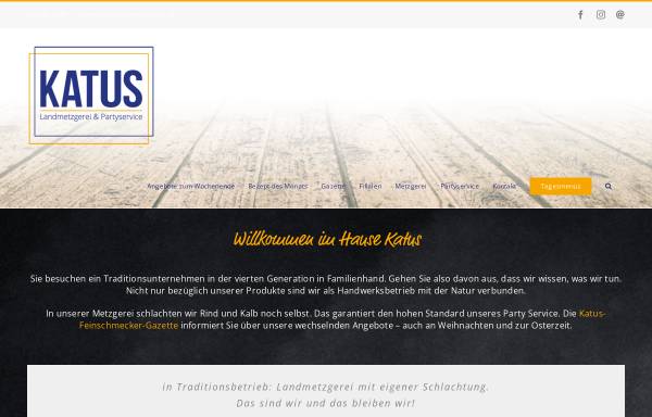 Vorschau von www.partyservice-katus.de, Metzgerei und Partyservice Katus