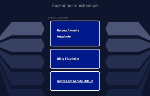 Vorschau von www.bockenheim-historie.de, Bockenheimer Geschichte