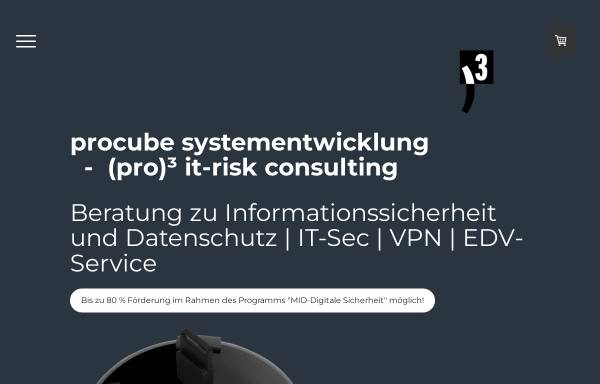 Vorschau von www.procube.com, Procube Systementwicklung, Inhaber Jürgen Fricke