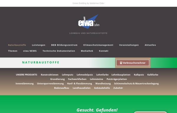 Vorschau von www.eiwa-lehmbau.de, eiwa Lehm GmbH