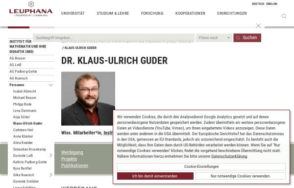 Vorschau von www.leuphana.de, Guder, Klaus-Ulrich