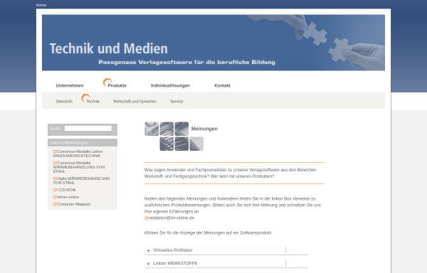 Vorschau von www.tm-online.de, Lernprogramm Lektor Werkstoffe
