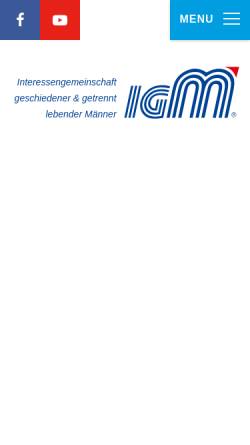 Vorschau der mobilen Webseite www.igm.ch, IGM