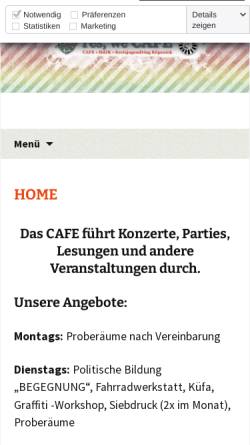 Vorschau der mobilen Webseite hdjk.de, Haus der Jugend Köpenick