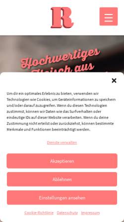 Vorschau der mobilen Webseite www.metzgerei-ruckdeschel.de, Metzgerei Ruckdeschel GmbH