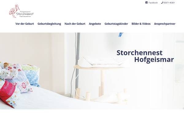 Vorschau von www.storchennest-hofgeismar.de, Hebammenpraxis Storchennest