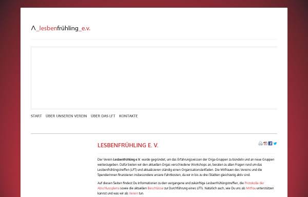 Vorschau von www.lesbenfruehling.de, Lesbenfrühling e.V.